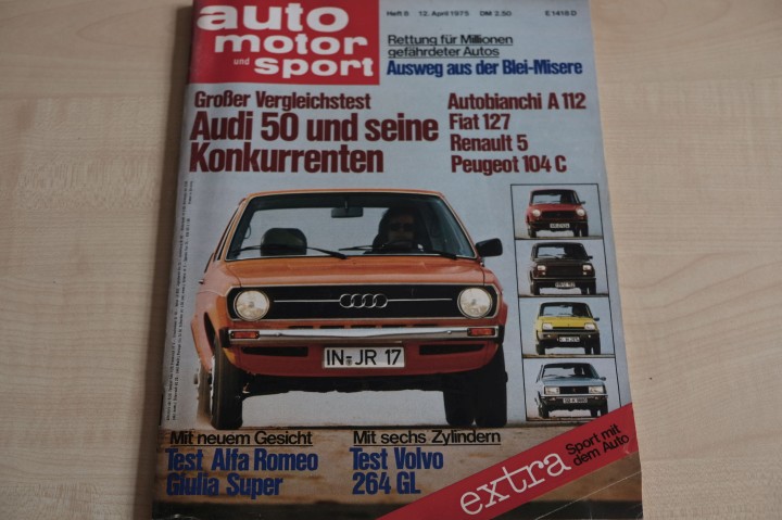 Deckblatt Auto Motor und Sport (08/1975)